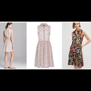 French Connection Chiffon Shirt Dress w/ Pockets